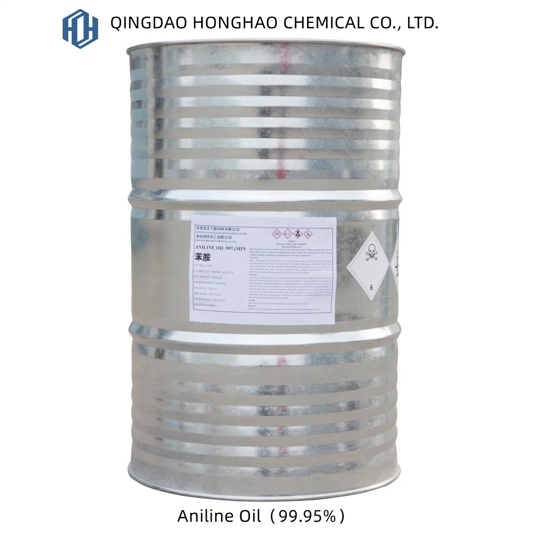 CAS 62-53-3 Low-Value Liquid Aniline Oil with Purity of 99.95% for Dyes, Agriculture and Rubber