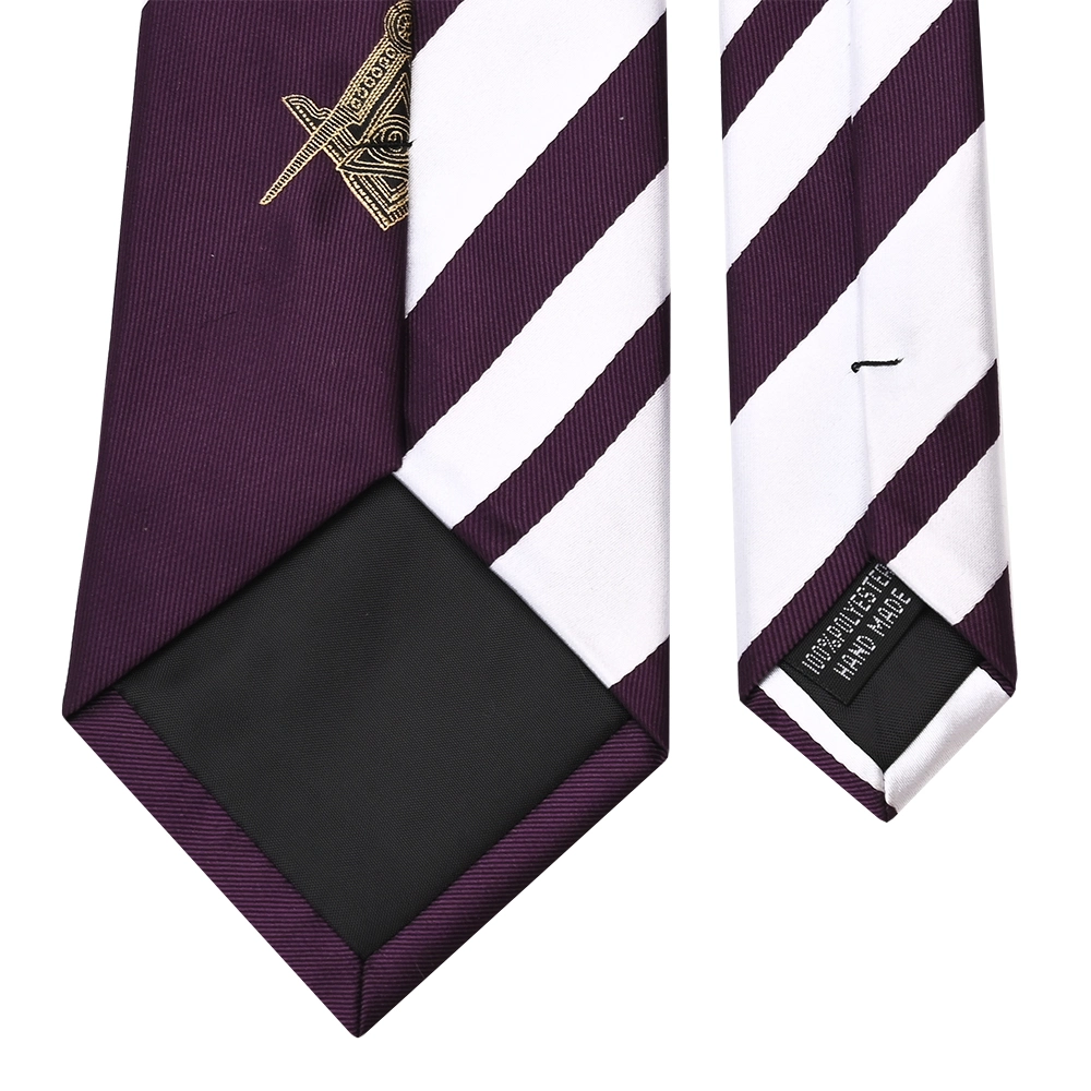 Polyester Silky Badges All-Seeing Eye Masonic Necktie Novelty Yarn-Dyed Jacquard Ties for Men