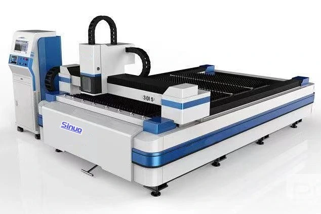 Fábrica na China de 1 kw e 1,5 kw 2 kw 3kw Corte a laser de fibra CNC Máquina de corte a laser de fibra metálica para venda