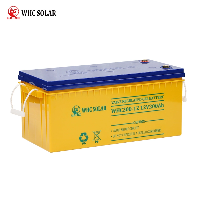 Whc VRLA AGM Batteries 12V Gel Battery 200ah Solar Battery