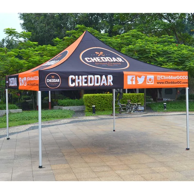 Outdoor Custom Logo Event Tent for Promotion Pop up Floding Tent Canopy Roof Top of Tents Aluminum Steel Frame Waterproof