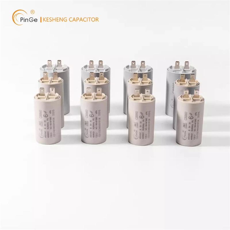 Ks Pinge Custom Made Metallized Good Self-Healing Effect Terminal Lead Cbb60 Washing Machine AC Motor Capacitors