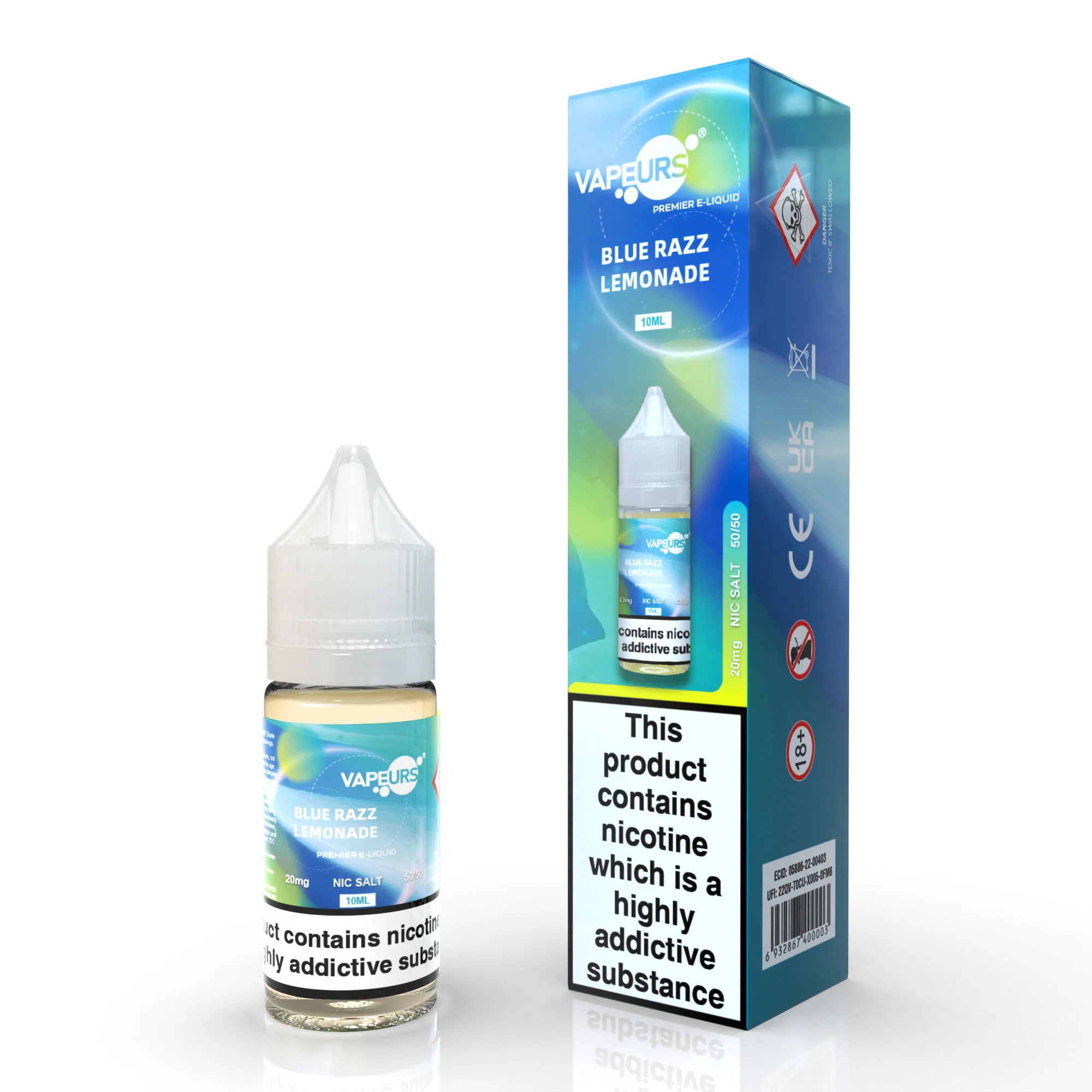 UK EU Market Tpd 10ml Vape Juice Refill Liquid Nic Salt Pg Vg Eliquid with 20mg
