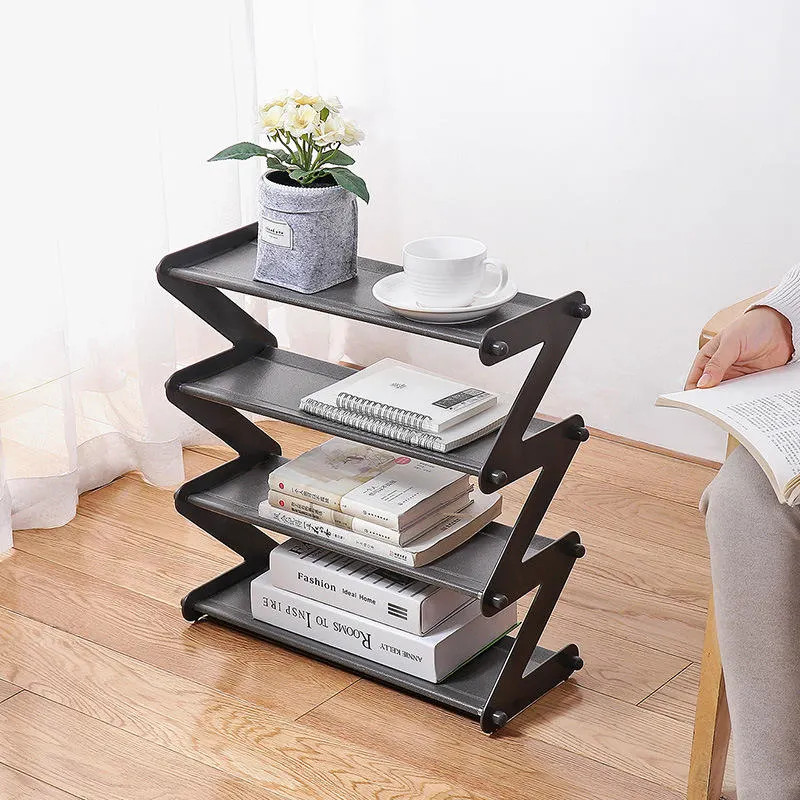 Luxury Holder Shelf Stand Plastic Z Shape Foldable Storage Organizer Shoe Rack