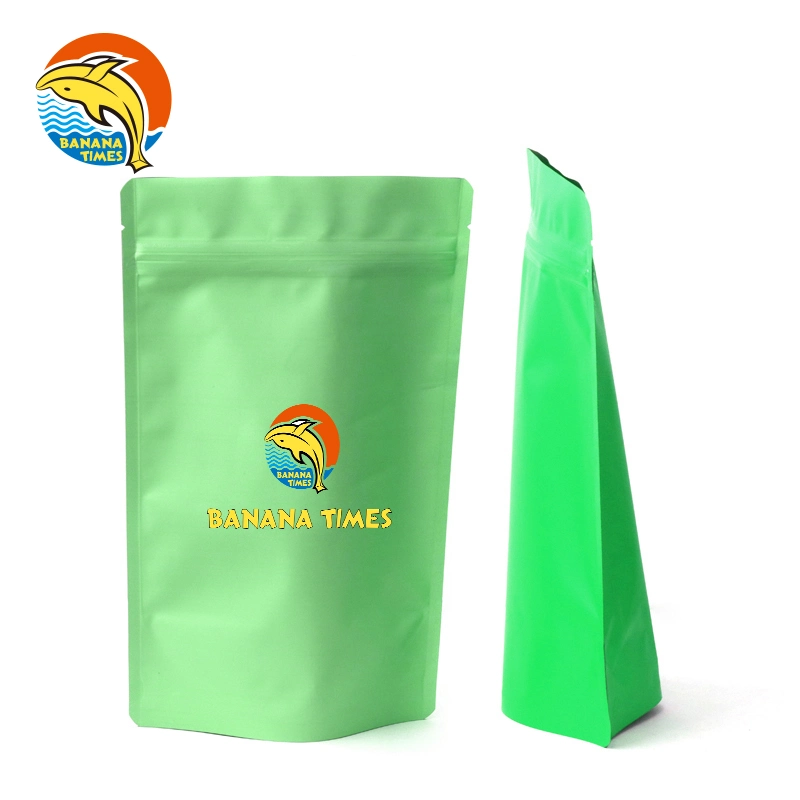 Matte Aluminum Foil Customized Logo Standing Food Packaging Mylar Bags with Zipper