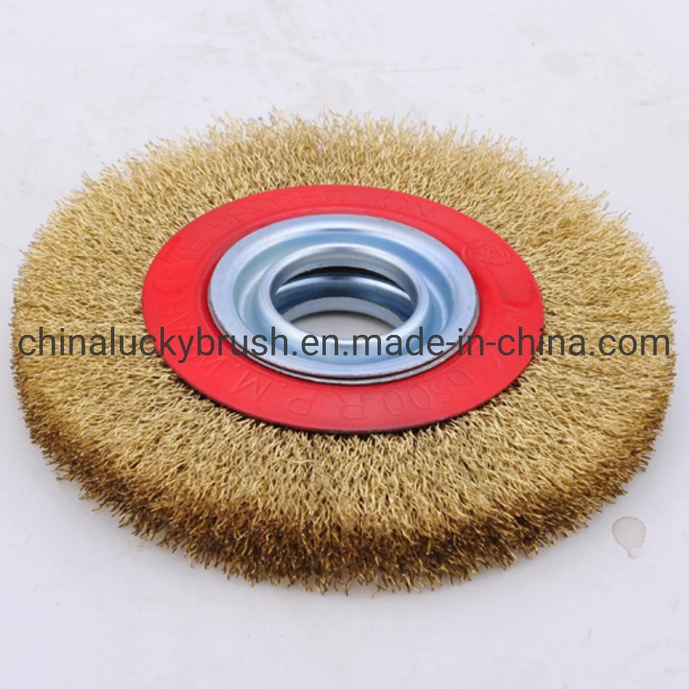 5 Inch Black Steel Wire Circular Brush Wheel (YY-044)