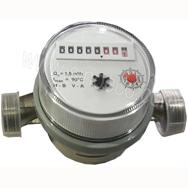 LXSC-D3 Single Jet Dry Type Vane Wheel 80mm Length Water Meter