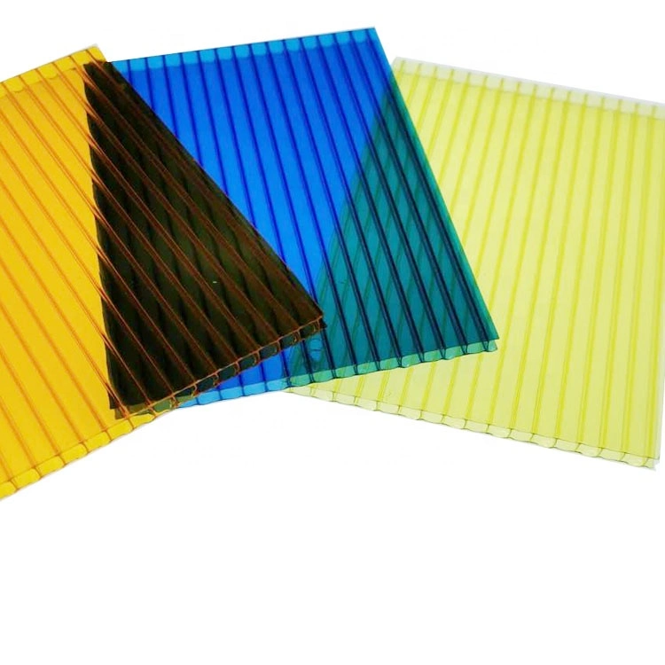 Protection UV Vente chaude personnalisés mur clair Twin Feuille de polycarbonate pour effet de serre