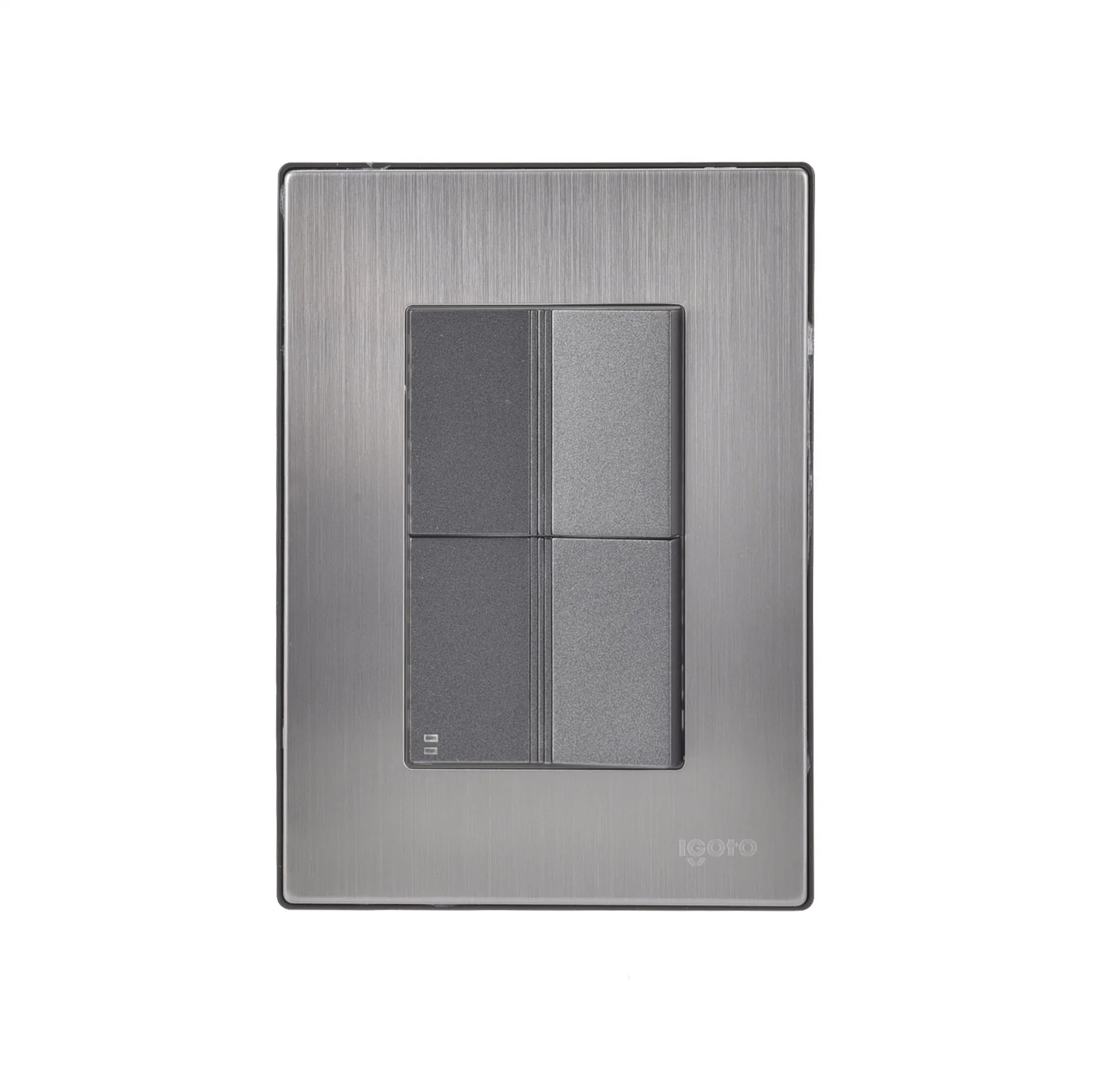 Free Sample American Electric 2 Gang Stainless Steel Wall Light Switch