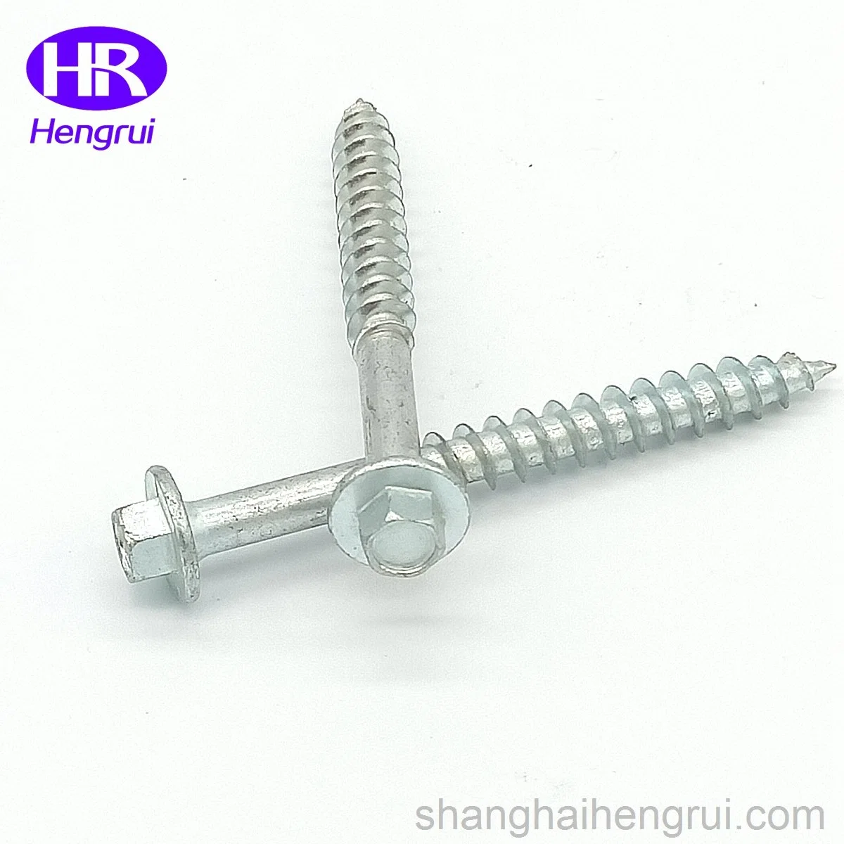 Galvanizing Wood Thread Hex Head Coach Screw with Flange Face