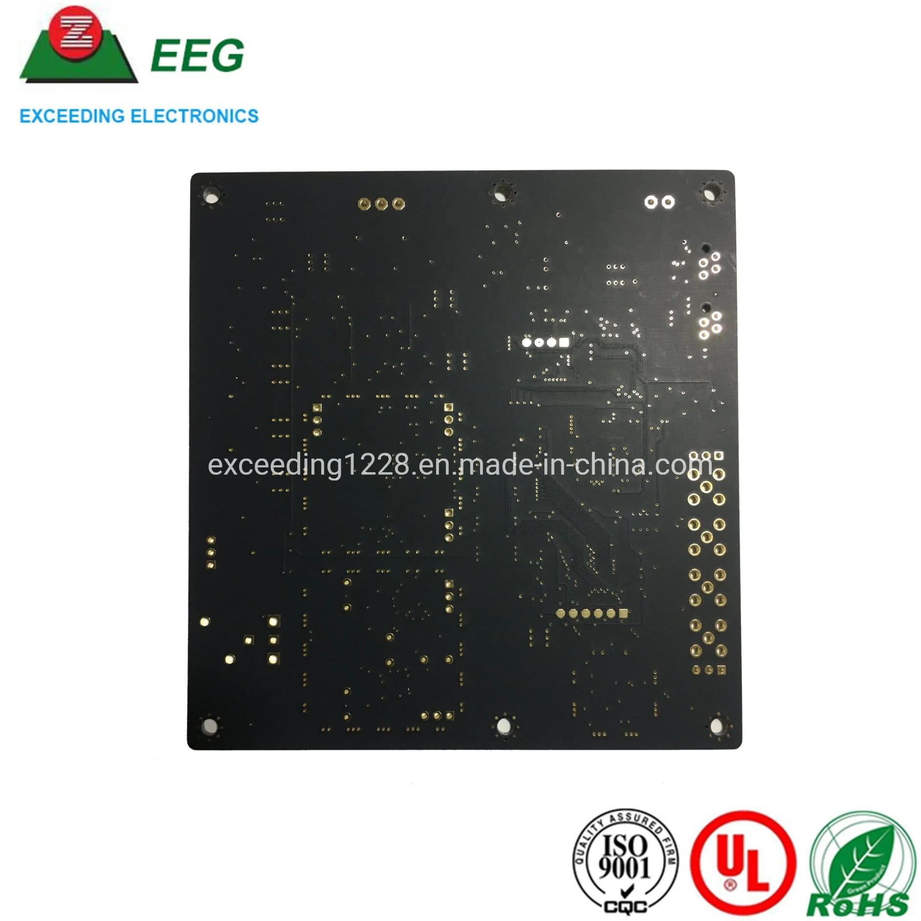 Multi-Layer Black Solder Mask PCB with Immersion Silver