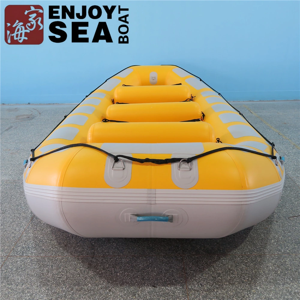 Reinforced Bottom Rafting Boat Hypalon PVC Inflatable Boat Raft Boat Whitewater River Lake Sea Raft Boat Drifting