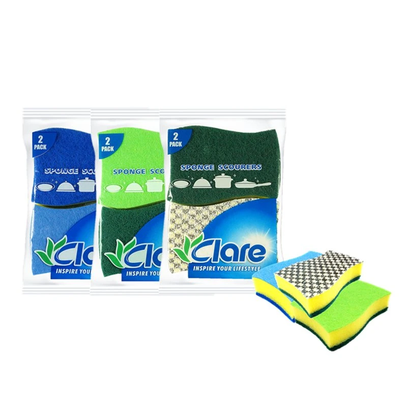 2PCS 2-in-1 Handy Cleaning Sponges