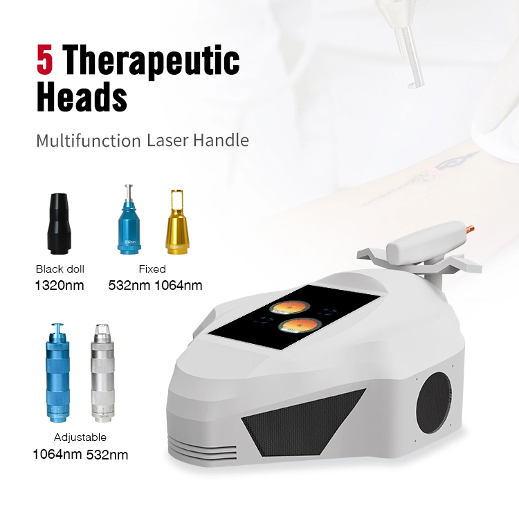 Tragbarer ND YAG Laser Pico Laser 755 1320 1064 532nm Tattoo Entfernung Maschine Gesicht Hautpflege-Tool für Haut Rejuve Maschine