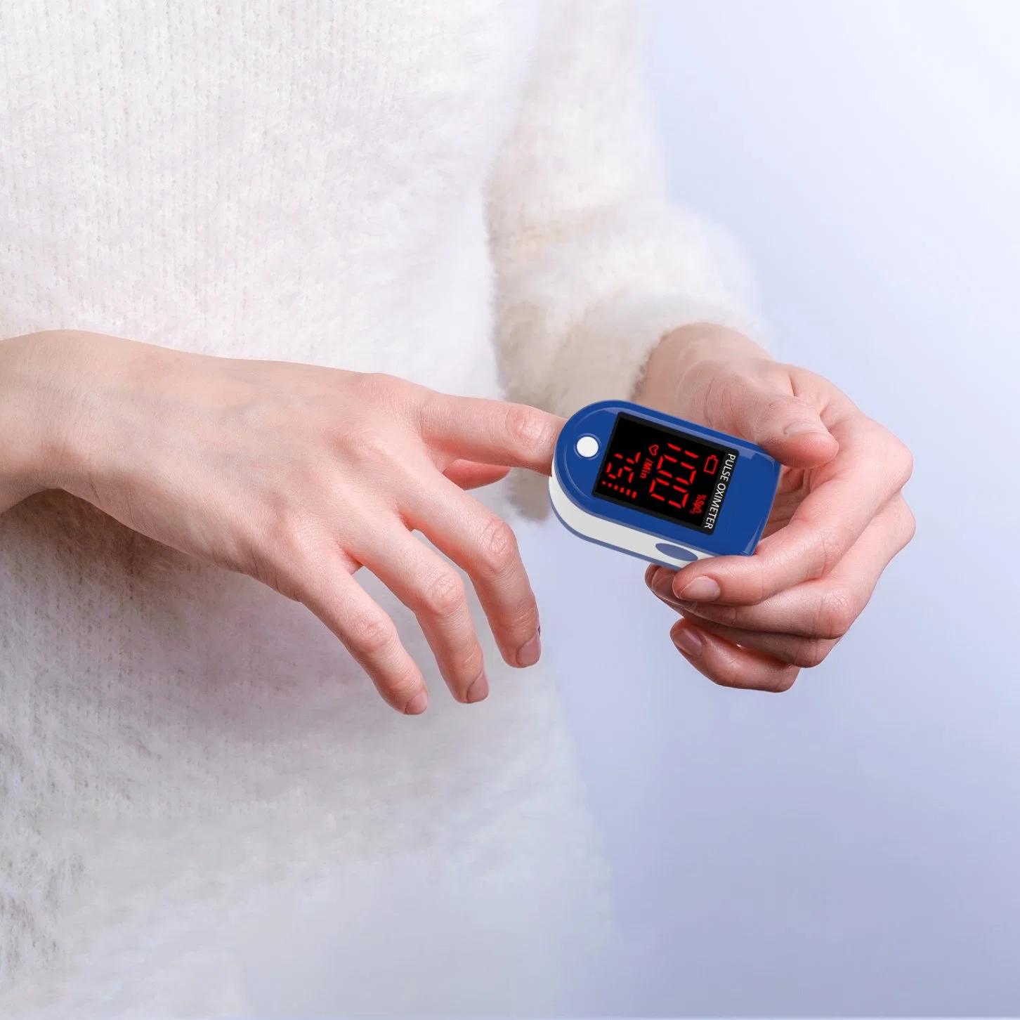 Healthcare Handheld Digital Oximeter, Medical Portable Fingertip Pulse Oximeter