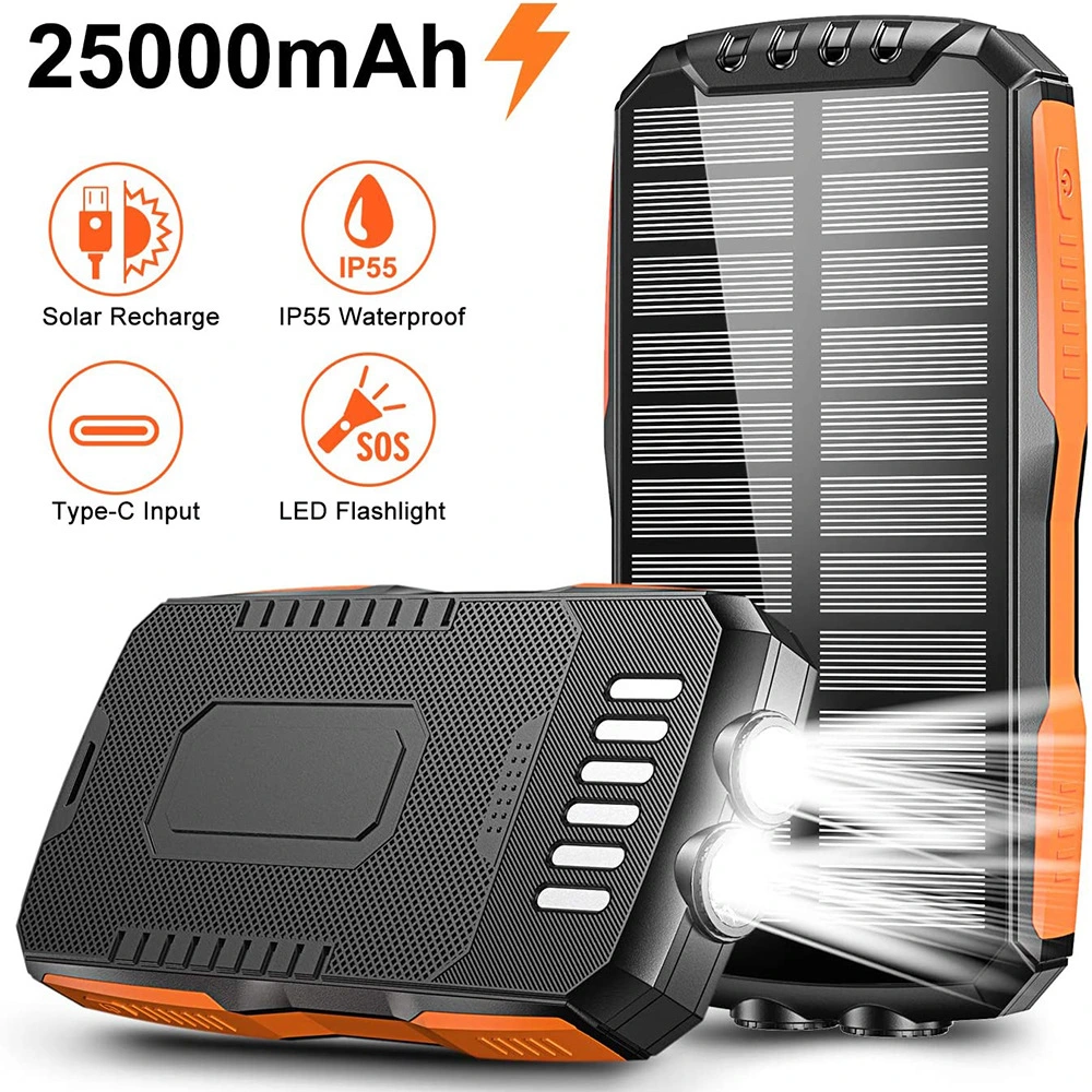 3000mAh Pd18W Qi Mobile Wireless Power Bank with LED Torch