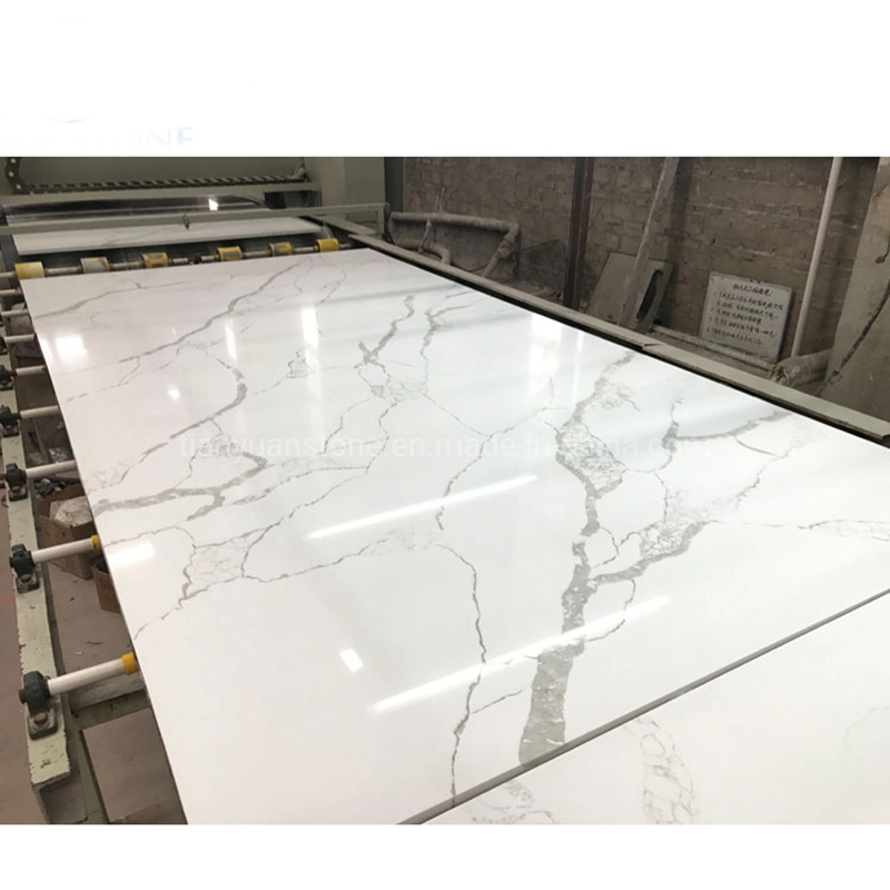 Artificial Quartz Black/White Slabs/Tiles/Countertops/Vanity/Island for Kitchen/Bathroom Hotel/Villa/Airport Project