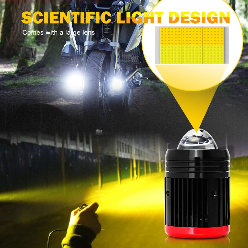 Mini Motorcycle Lighting Accessories Universal Super Bright Night Safety Driving Auxiliary LED Driving Light