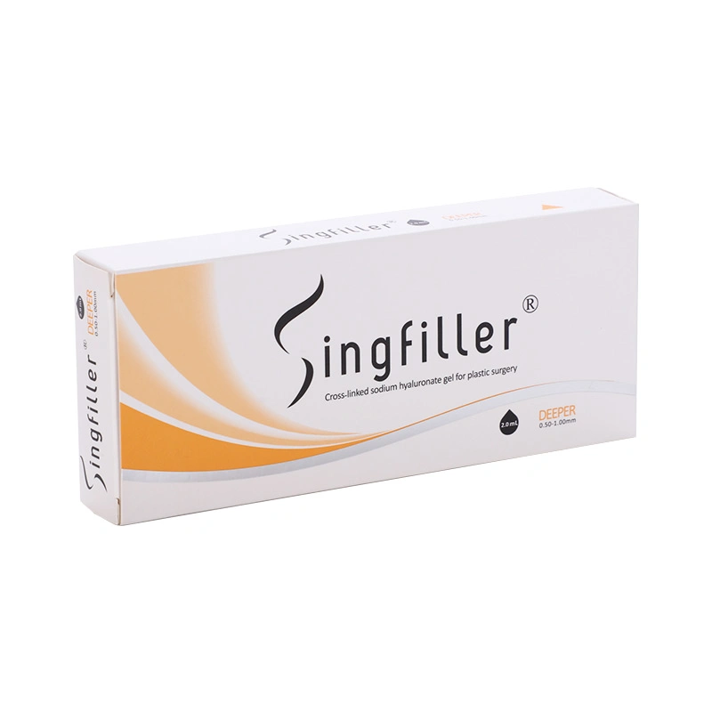 بدون Disinfection Singfiller حقن الحشو الجلدي حمض هيالورونات المرتبط بشكل متقاطع مع CE