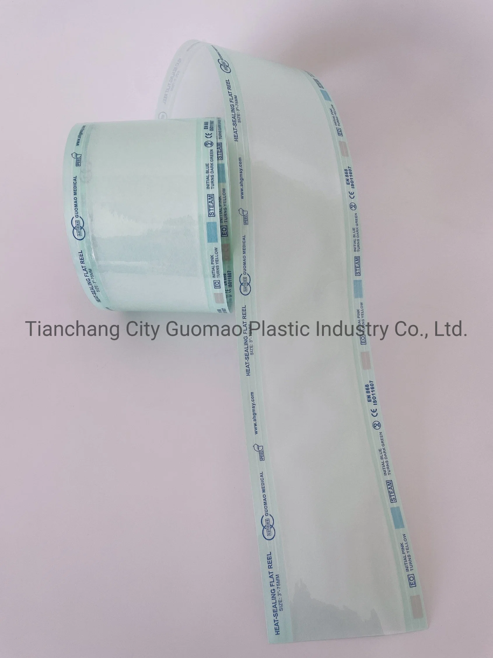 High quality/High cost performance Disposable Disinfection Dry Heat Sealing Medical Sterilization Flat Reel Pouches