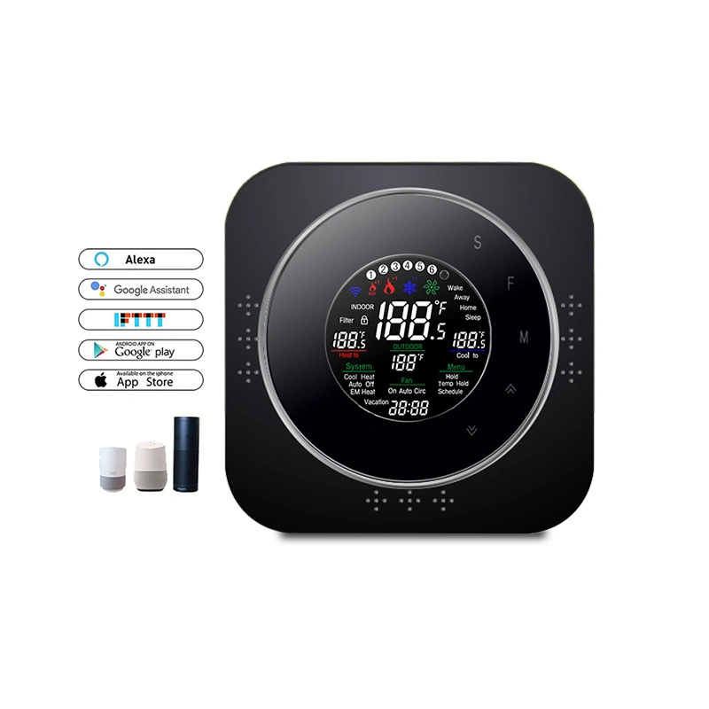 Digital Alexa Google Home Drahtlose Klimaanlage Wärmepumpe Heizung Und Cooling 24Volt Smart WiFi Thermostat