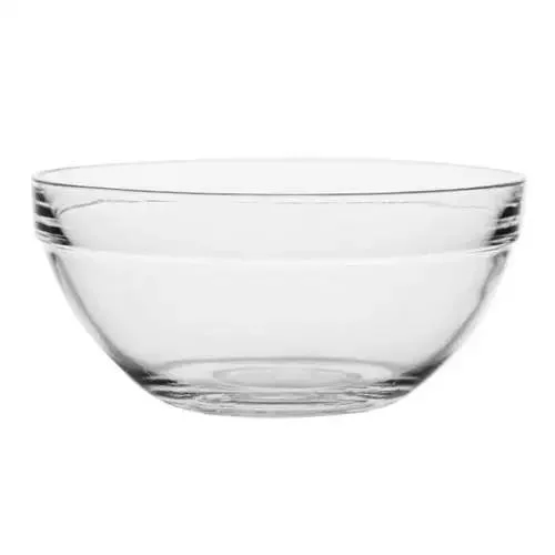 Clear Salad Bowl Acrylic Round Mixing Bowl Large Bowl for Household