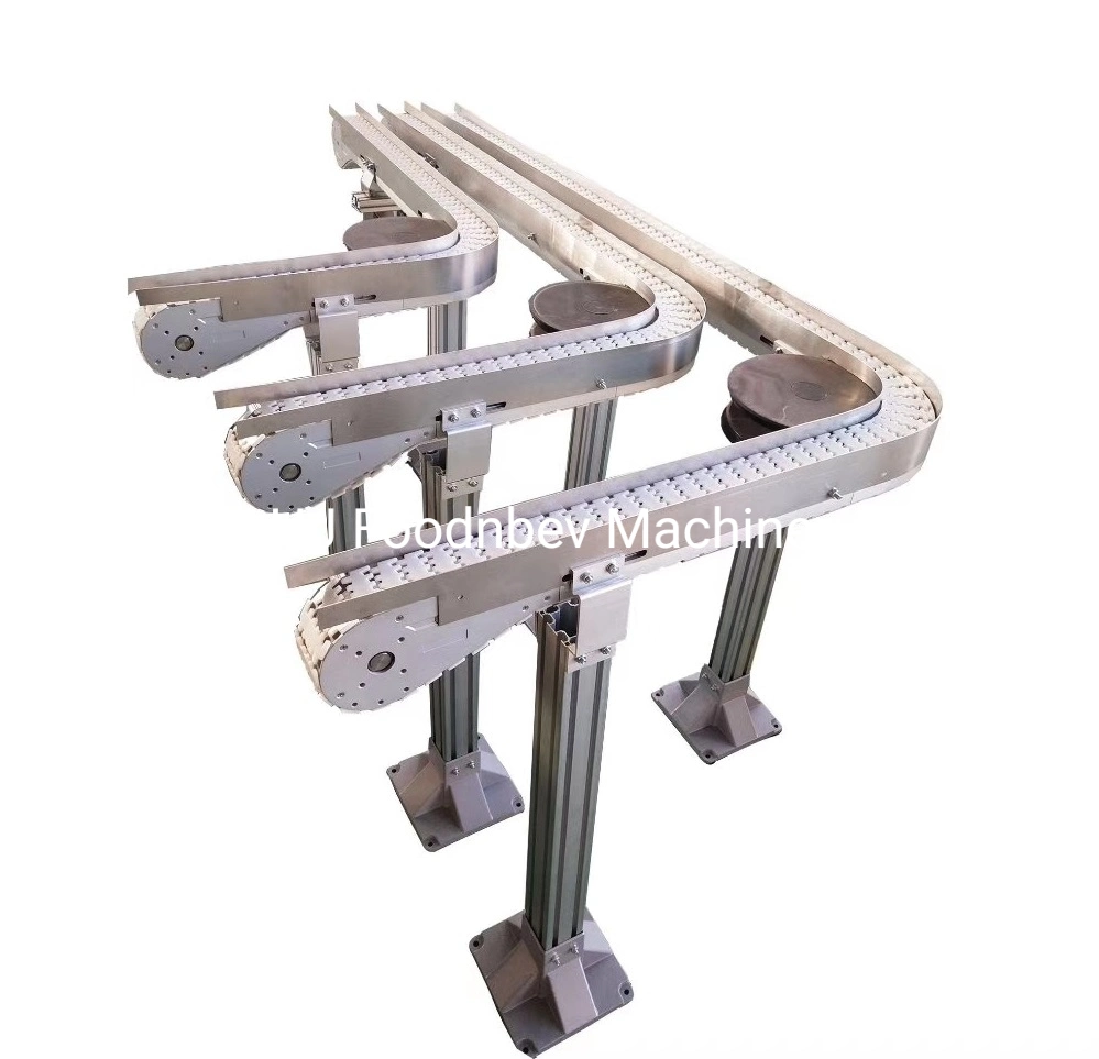 Stainless Steel Plain Chain Conveyor for Food Industry Aluminum Conveyor System with Finger Flexible Chain with 82.6 114 140mm Width