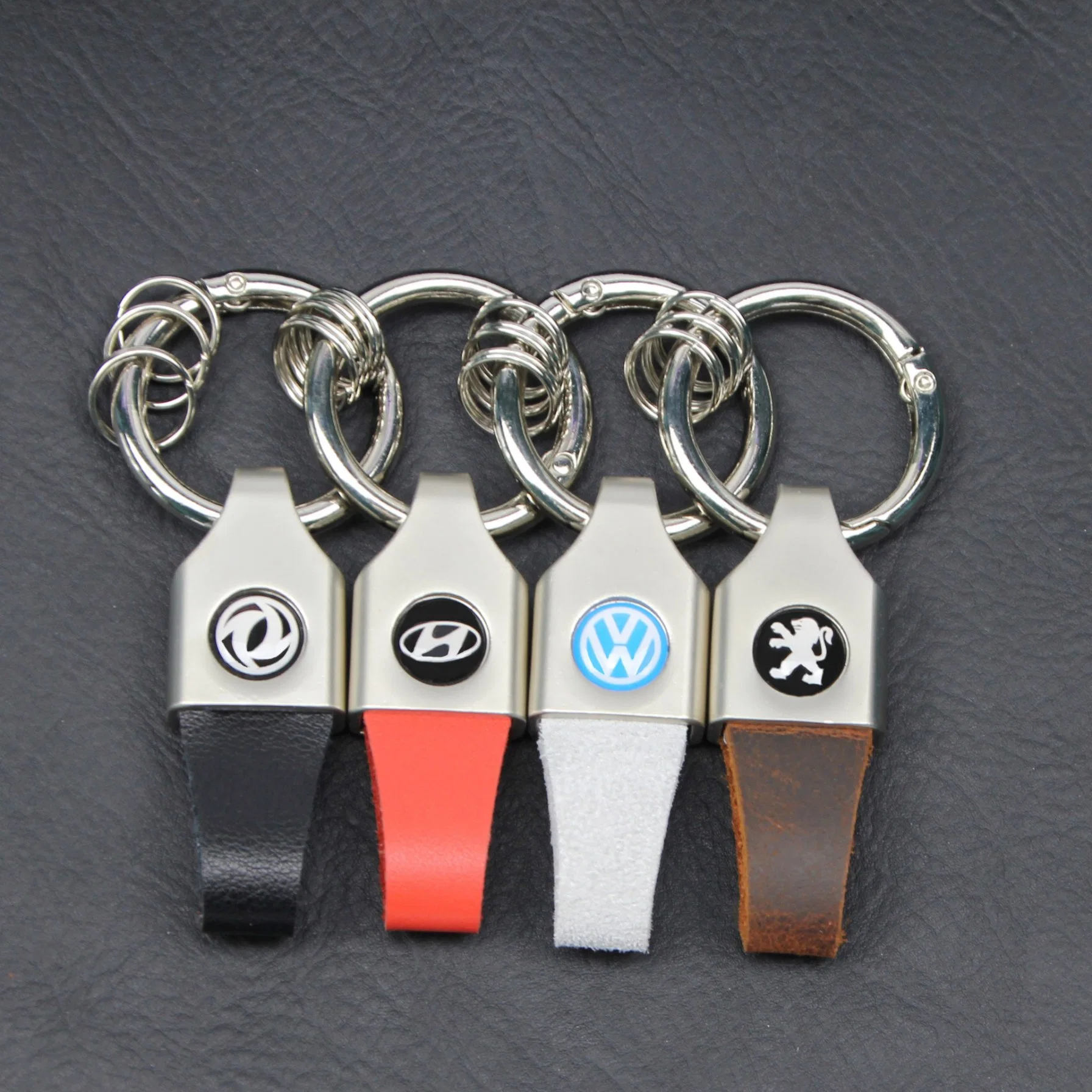 Multi Functional Key Ring Suitable for Various Car Logo Metal Leather Pendant