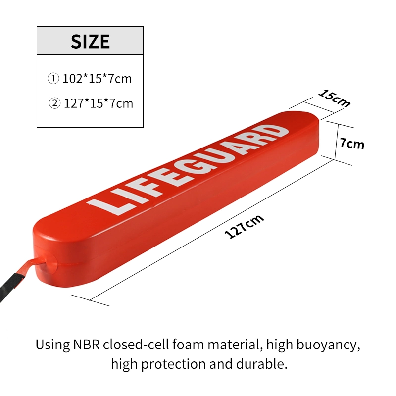 Lifegaurd Water Life Saving NBR PVC Vinyl Coated Closed Cell Foam 40 Inch Guard Rescue Tube