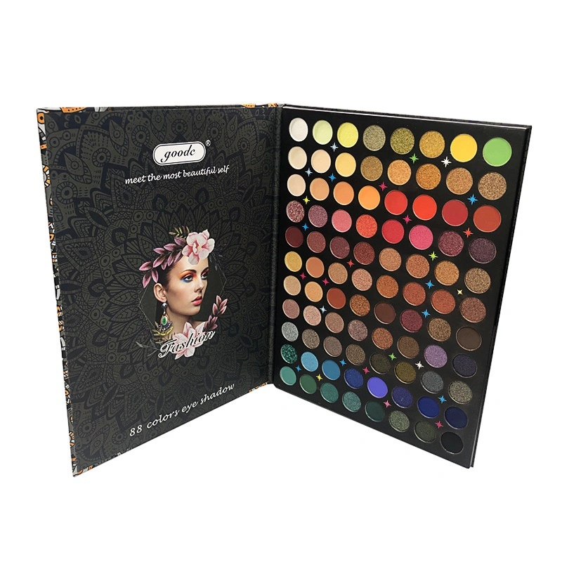 FL-06 88 fard à paupières de couleurs Palette couleur mat imperméable nacre de la Terre de gros de maquillage