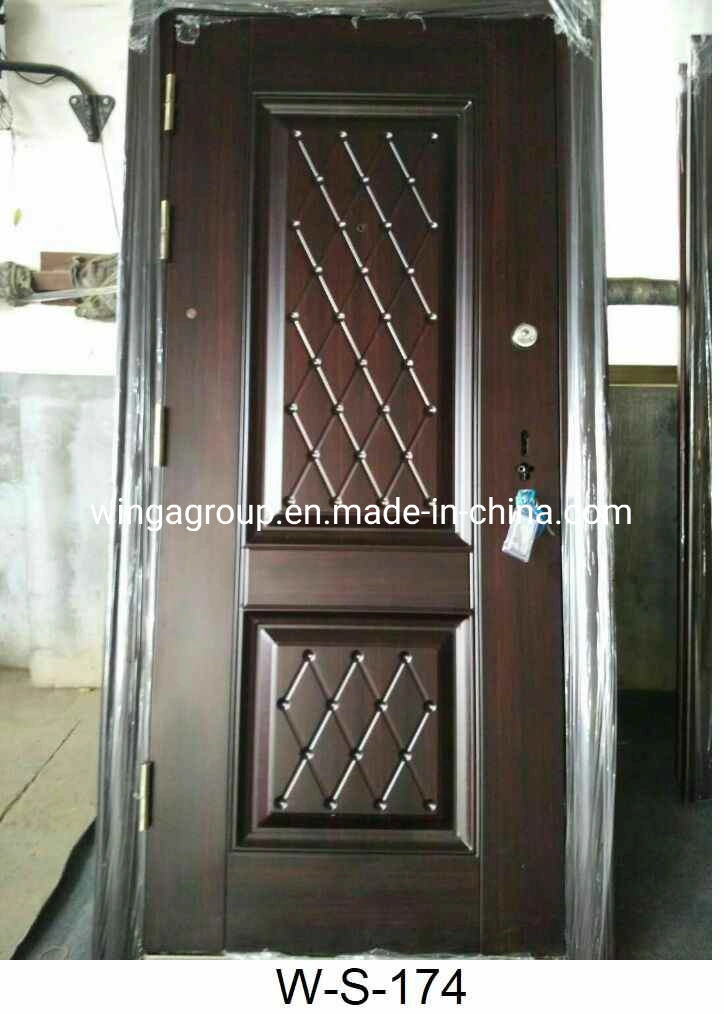 Más barato exterior África Puerta de Seguridad de Entrada de Acero W-S-209