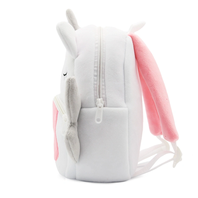 Cartoon Rainbow Unicorn School Bag Soft Plush Backpack School Bag for Kids