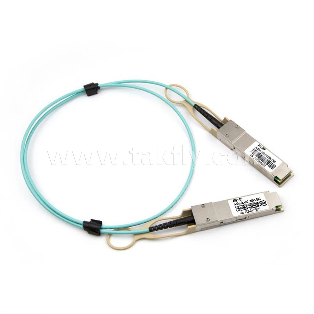 40g 25g 100 g de 10g QSFP a SFP Cable de fibra óptica óptica activa Metro Cable Óptico activo de convergencia de salida de derivación de la AOC Cable Óptico activo