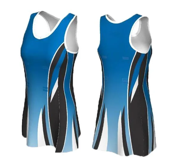 Custom 100%Polyester Sublimation Netball Dress Uniforms Tennis Dress
