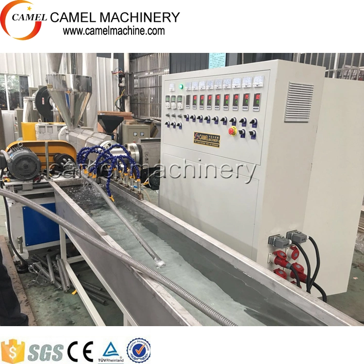 64-150mm Flexible PVC Spiral Reinforced Suction Hose Rubber Soft Pipe Production Line with Sj65 Extruder