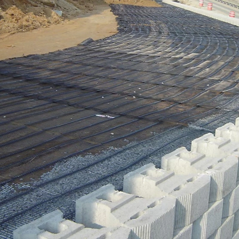 سعر المصنع 110 كيلو ن بلاستيك PP HDPE UniAxial Geogrid