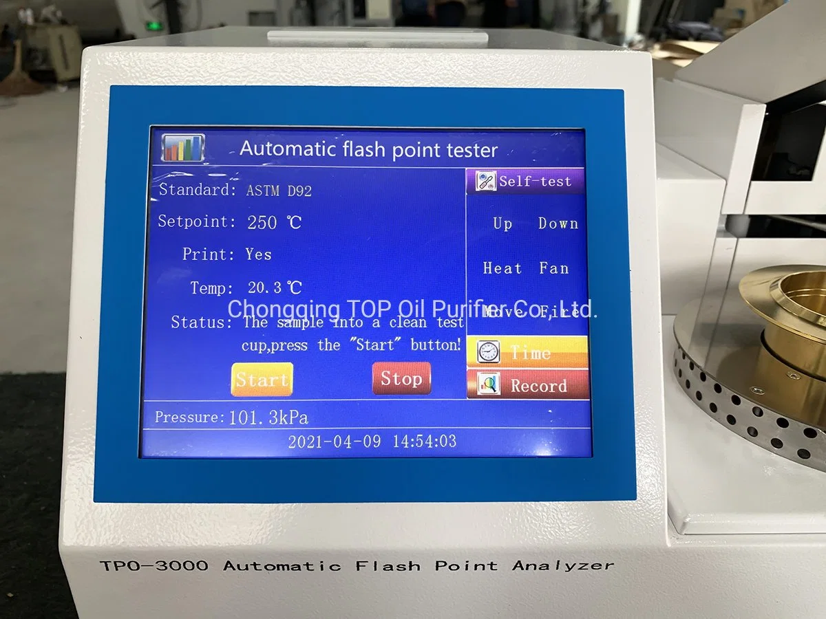 Touch Screen Oil Closed-Cup Flash Point Tester