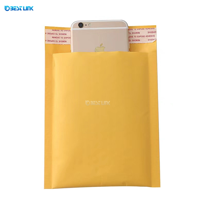 Kraft Bubble Wrapping Bags for Shipping Mailing Packaging Clothes/Cosmetics Bubble Mailers (15*20+4cm)