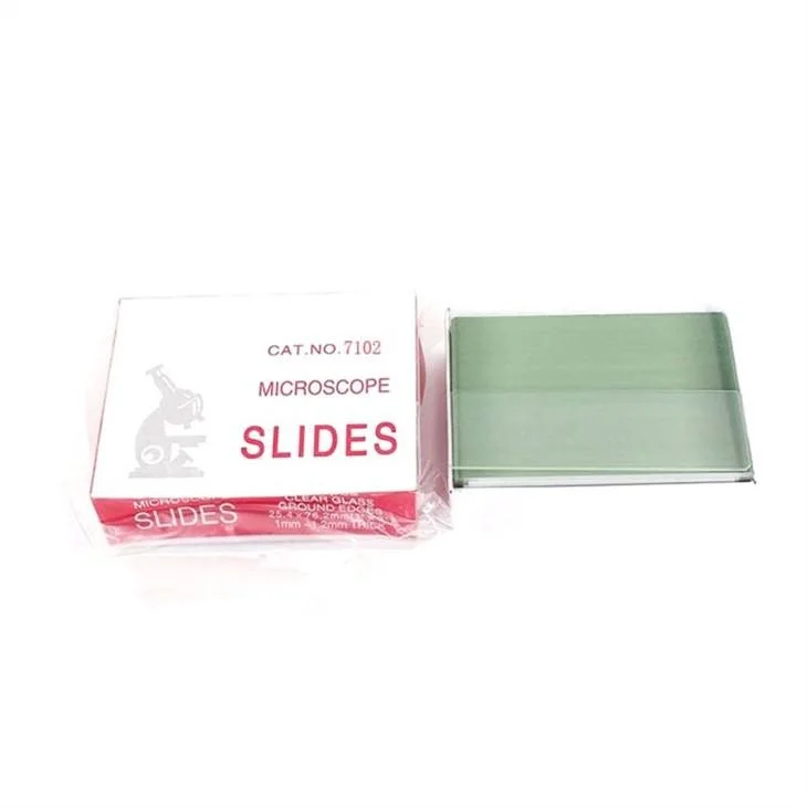 Factory Lab Disposable Polished Cut Edges Plain 7101 7102 7105 Glass Microscope Slides