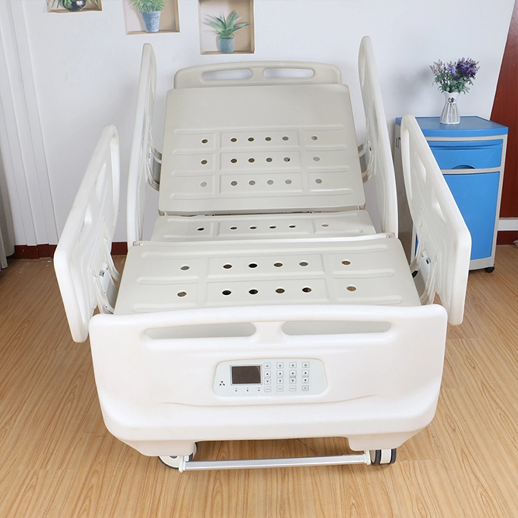 5-Function Electric Nursing Care Equipment Medical Furniture Clinic ICU Hospital Bed