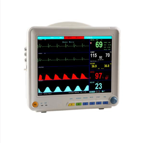 China Multi-Parameter Patient Monitor with ECG Hr Pr SpO2 NIBP Resp Temp