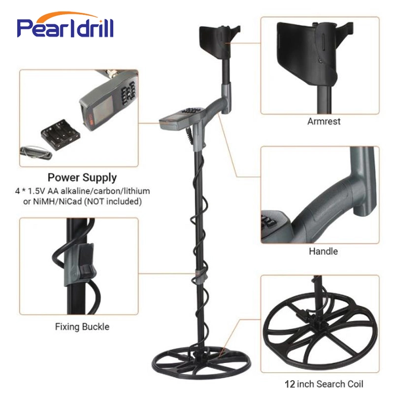 Alta Estação de Metro sensível à prova de equipamentos de segurança do Detector de Metal Detector de prata dourada com LCD