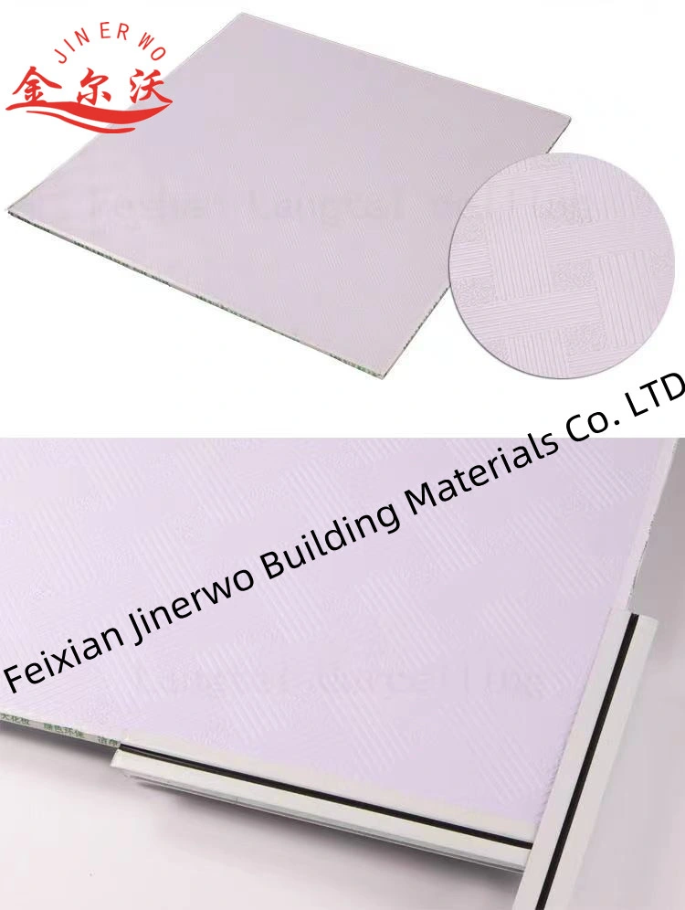 595*595mm/603X603mm Ceiling Tiles Drywall Partition Materials Ceiling System Gypsum Plasterboard