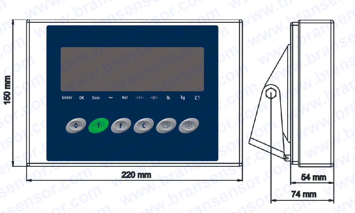 Le traitement de la borne de pesage à fonctionnement Ultra-Fast/indicateur pour le système de pesage industriel, échelles de la plate-forme (B-ID 226)