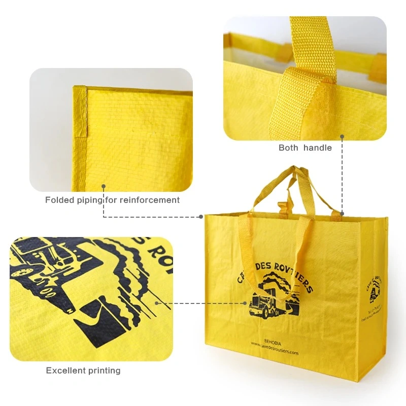 Ustomizable Wholesale/Supplier Reusable Plastic Garbage Bag Eco-Friendly Shopping PP Woven Bag