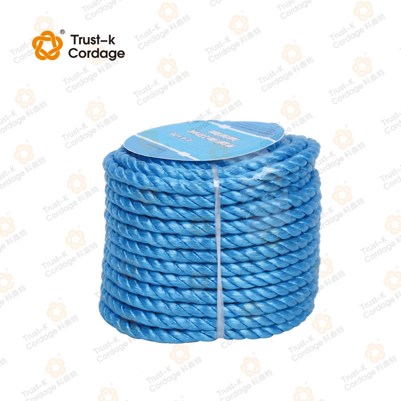 China Supply 3 Strand PP Split Film Twisted Rope PP Rope Plastic Rope 6mm