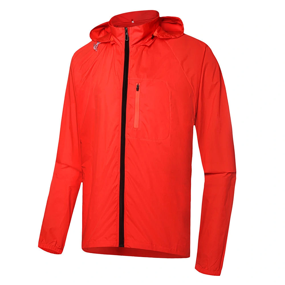 Reflective Cycling Jacket Outdoor Windbreaker Hooded Cycling Cycling Jacket Men Outdoor Jacket