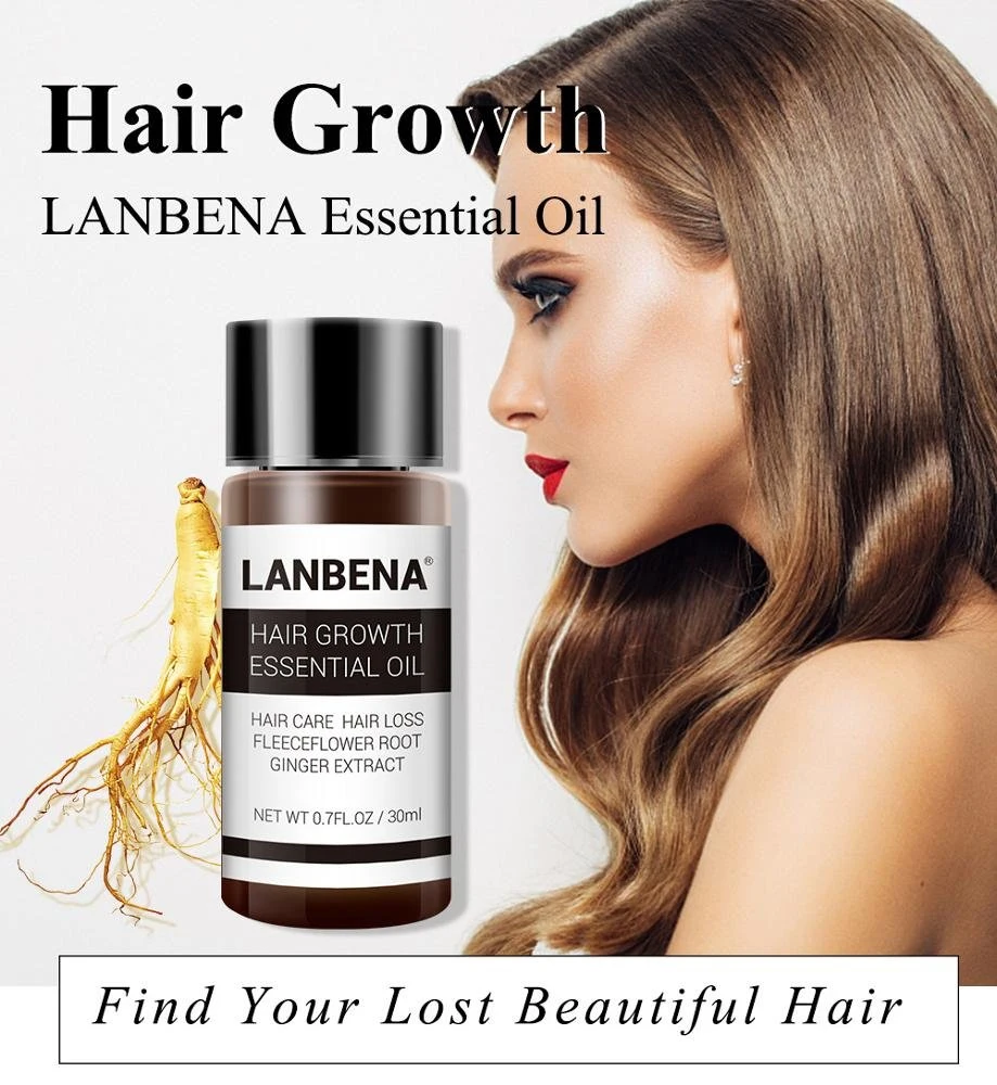 30ml Lanbena Hair Growth Essencial Oil Hairloss Treatment for Hair Care