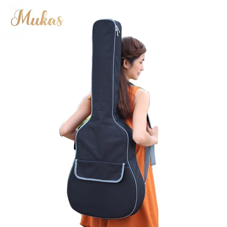 OEM Cheap Price Guitar Parts Guitar Bass Gig Bag Case 8mm Thickness Sponge 600d Oxford Waterproof Musical Instrument Storage Bag