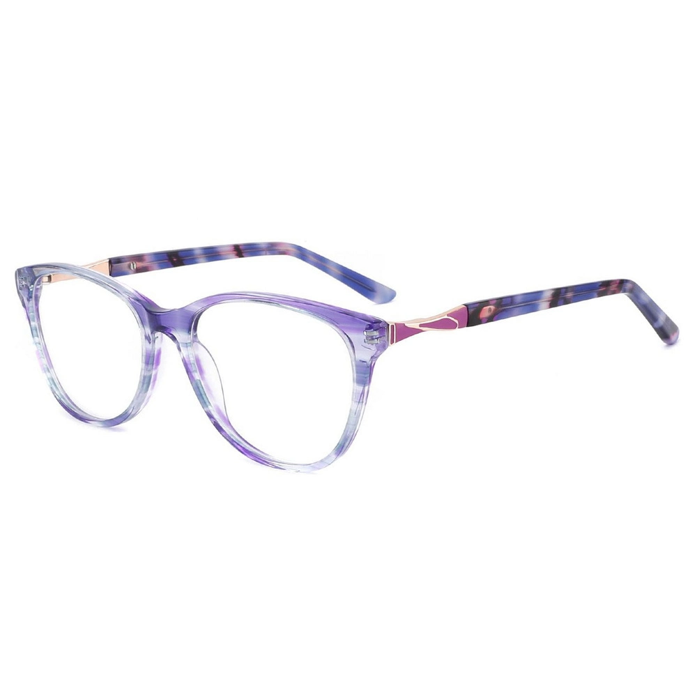 Unique Design Square Shape Speckles Optical Eyeglasses Acetate Glasses for Ladies Colorful Eyeglasses Wholesale/Supplier